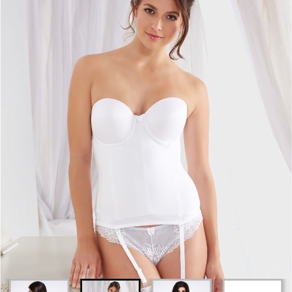 Strapless Bustier Bridal wedding corset bra - Picture 1 of 8